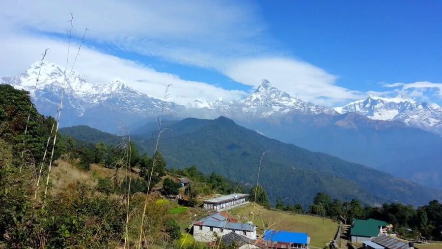 Day Hike at Annapurna Foothills - The downhill to Phedi: terraced farms, forest paths, and an easy finish