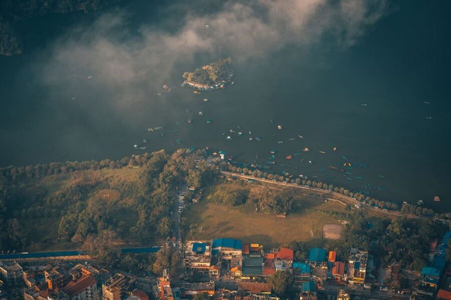 From Lakeside: Pokhara Private Day Tour with Pagoda Hills - David’s Fall: The Water Show You Can’t Miss