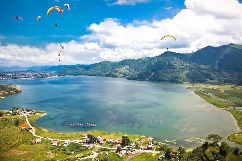 Pokhara Paragliding - Landing Near Lakeside and Getting Your Photos/Video