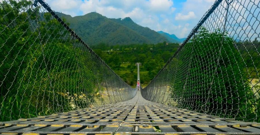 Pokhara: Suspension Bridge Private Tour- 30 Min Village Walk - First stop: photo pauses and bridge time with canyon drop-offs